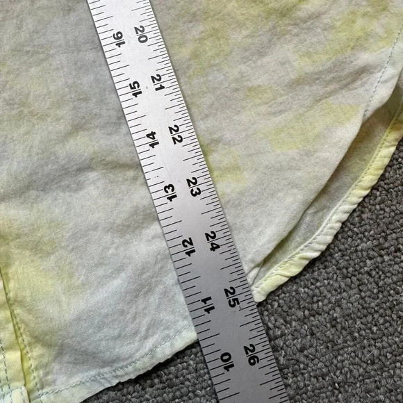 Anthropologie Pilcro And The Letterpress X-Small Button Down Tie Dye Yellow - Picture 4 of 6